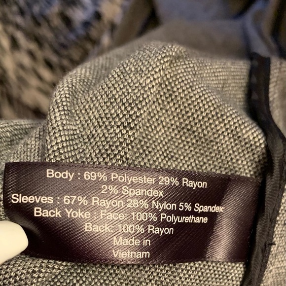 Lane Bryant plus size black white winter fall jacket cozy coat SZ 26/28 - Picture 13 of 14